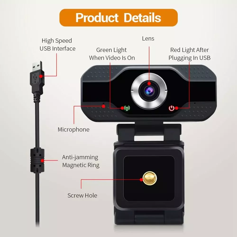 2020 New Product Webcam 1080p WebCamera 4K  Webcam Auto Focusing WebCameras Cam camera drivers webcamera