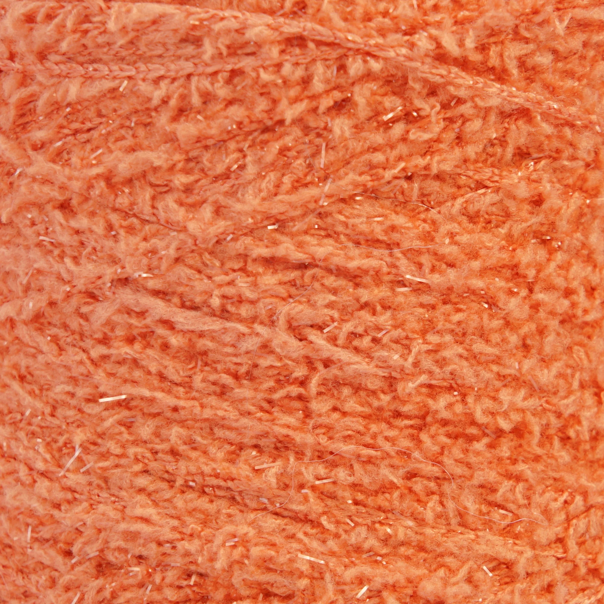 Glitter Velvet yarn 5s Crochet for Sweaters Plain weave for Pet clothes 100% polyester fancy Velvet yarn