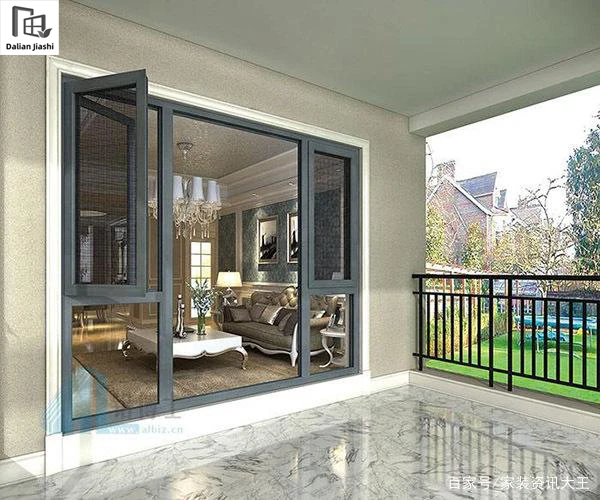Simple Design Aluminum Sliding Window Clear Double Tempered Safety Glass Window for Home