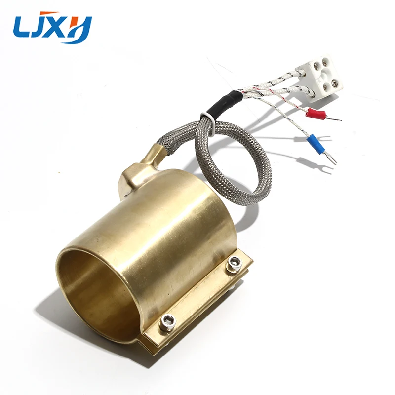 LJXH 2pcs/lot Hi-Tech Instruments Band Heater Copper Barrel with K Thermocouple 50x30/50x40/50x45/50x50/50x55/50x60/50x70mm
