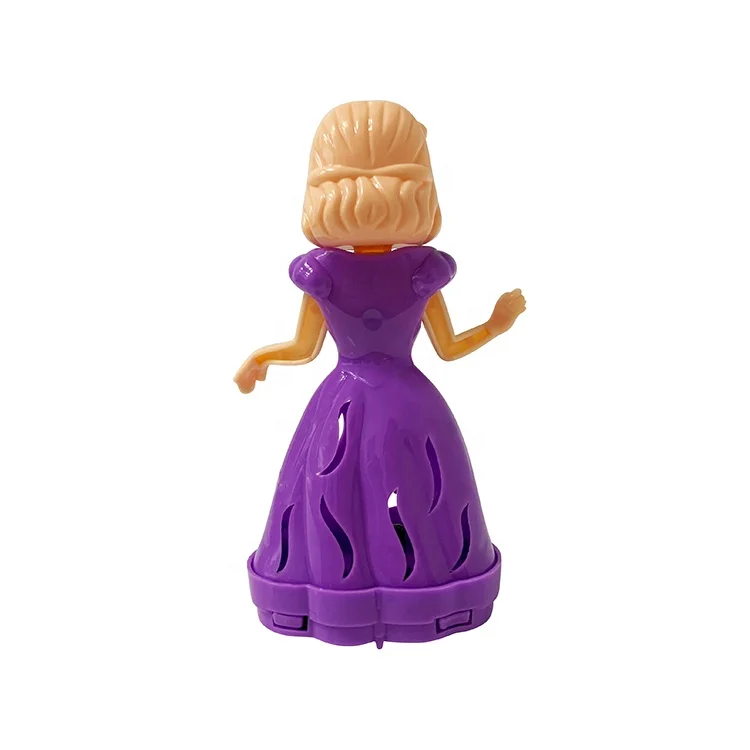 Good Quality Colorful  Princess Pull Back doll Toy for capsule surprise egg