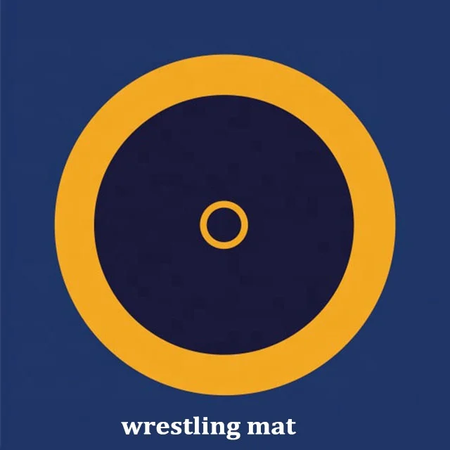 Custom rolling out wrestling mats pvc surface leather surface standard fighting wrestling mats for UWW competition