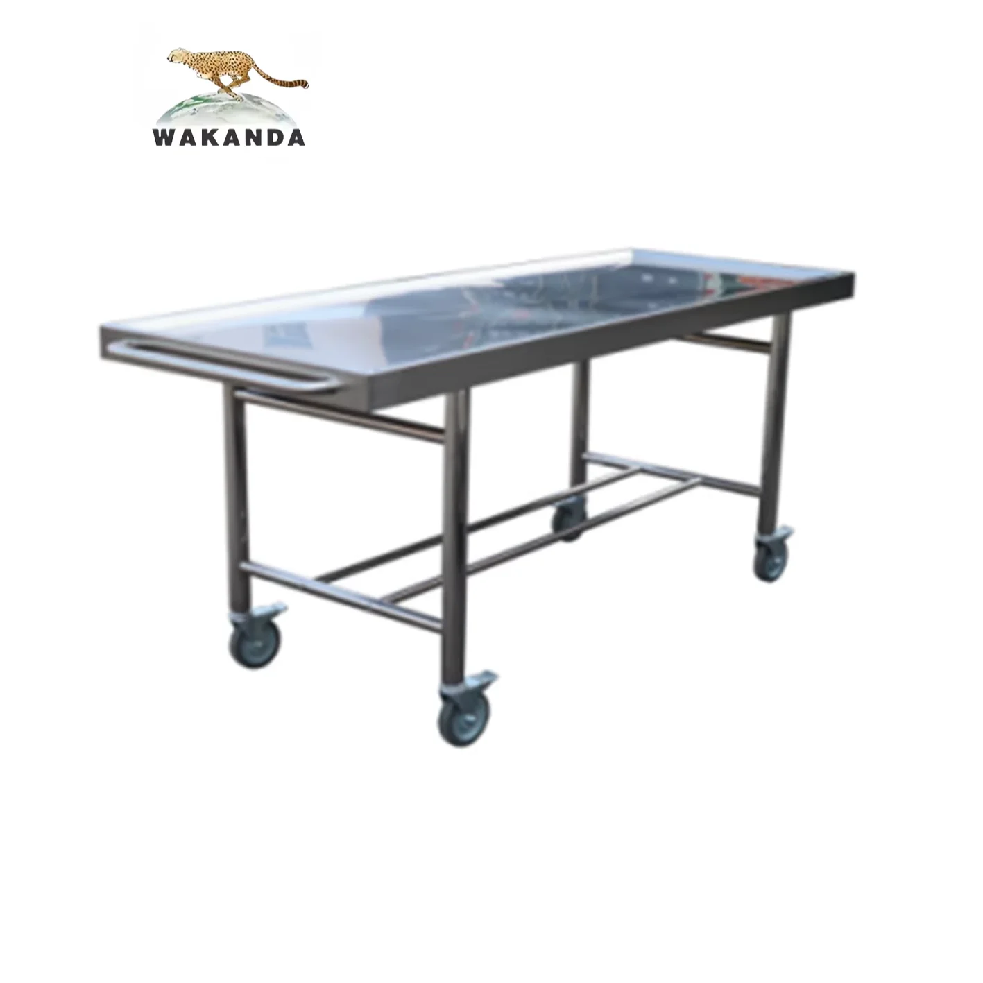 Mortuary Products 304 Stainless Steel Morgue Corpse Cart Mortuary Trolley With Wheels