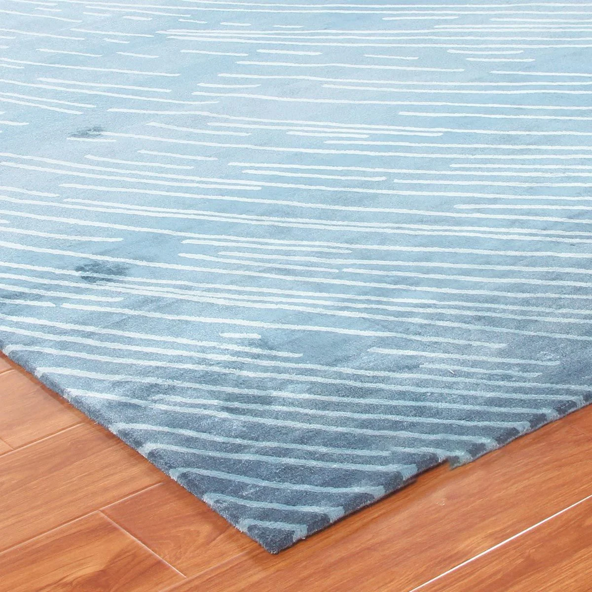 Factory Supply Brand Large Rugs Living Room Floor Premium Silk Wool Blue Handmade Carpet Prices