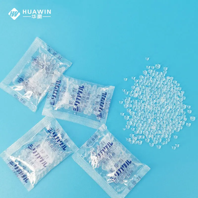 Custom logo DMF free 1g 2g 5g 10g silica gel beads shoes clothing anti mold dessicant desiccant moisture absorber packet