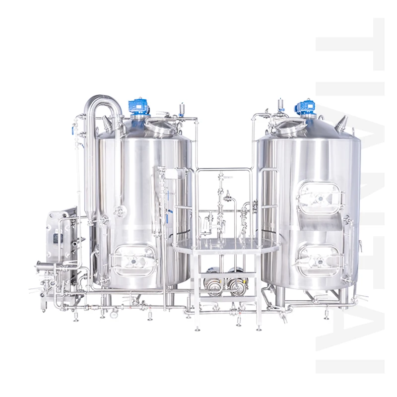 1500L USED Automatic Direct Fire Heated Combined 3-Vessel Beer Making Supplies