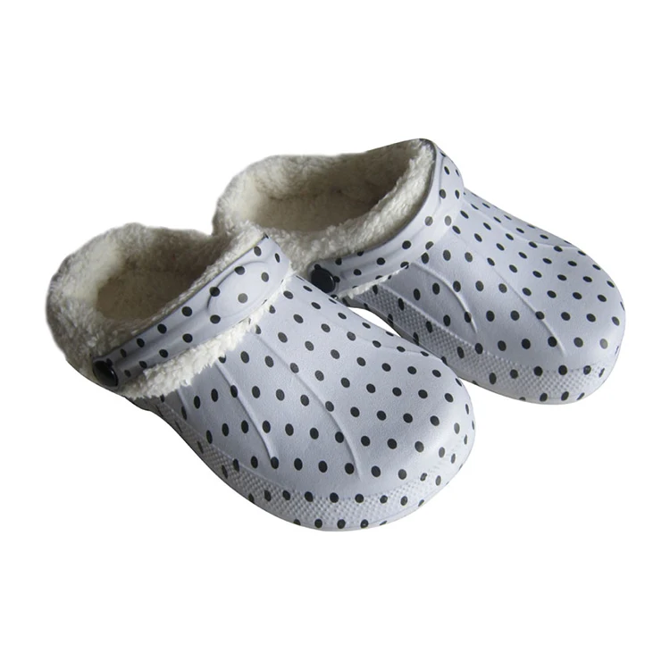
winter snow indoor fur custom chef eva clogs shoes for men 