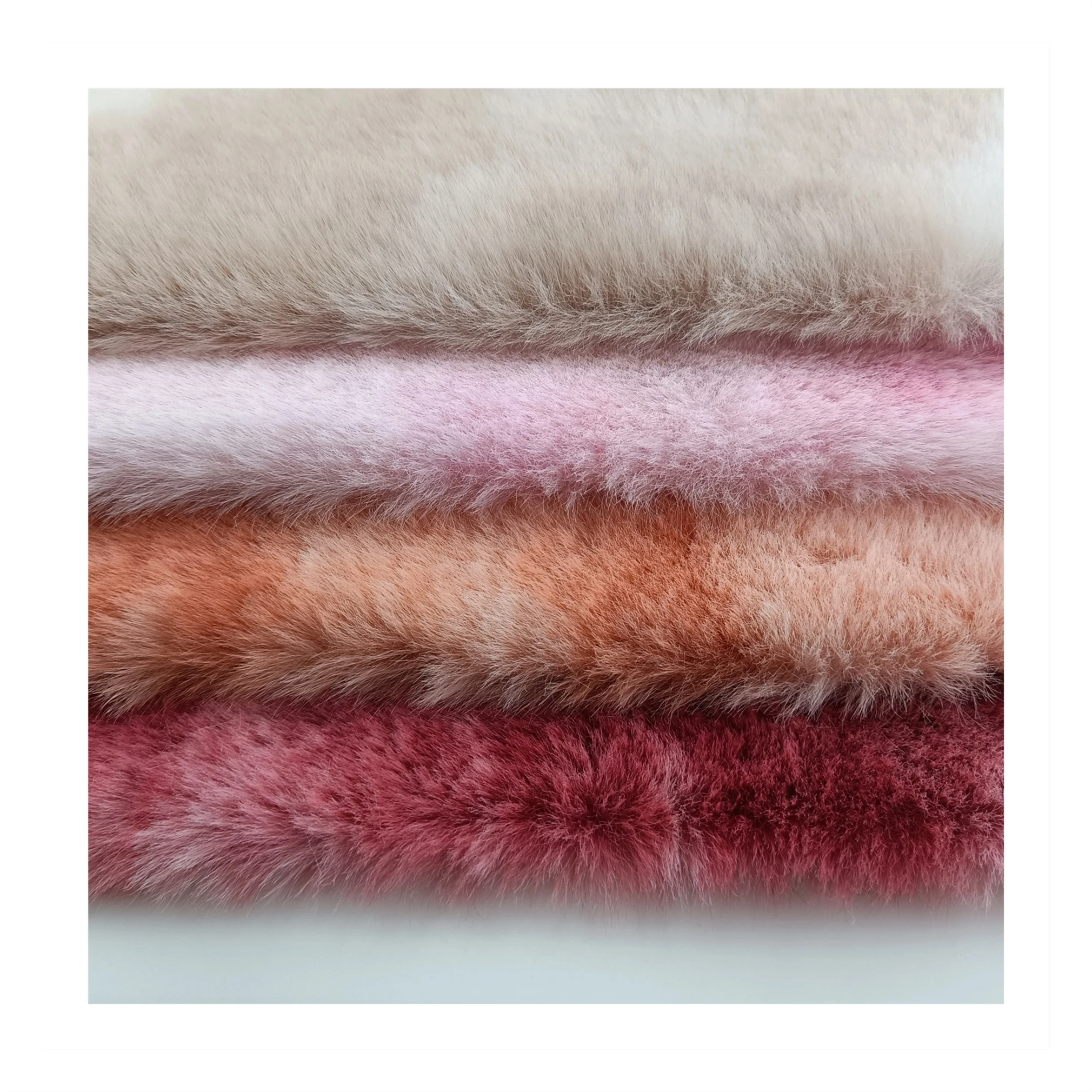 Яркая и яркая ткань из искусственного меха кролика, окрашенная в галстук, искусственный мех для домашнего меха/одежды/игрушек