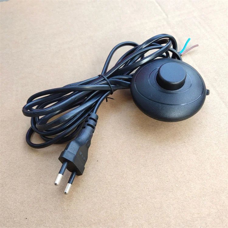 E26 LED Light Socket Extension Cord With On/Off Switch and US AC Power Plug for Pendant Lighting Bulb Lamp Foot Pedal