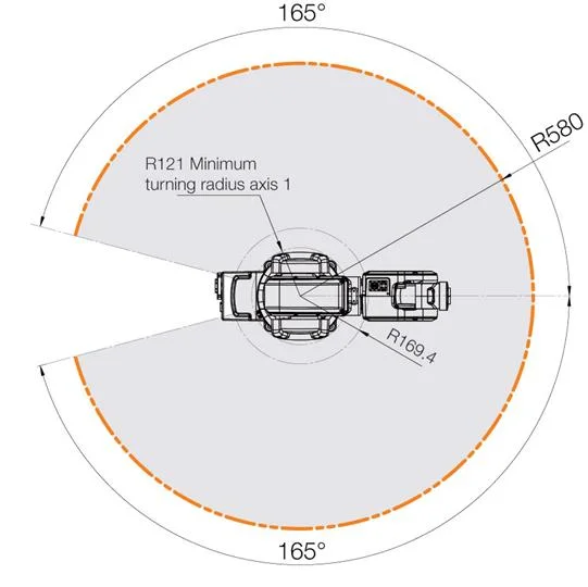ABB latest general mini robotic arm 6 axis IRB 120 used for handling and assembly robotic arm