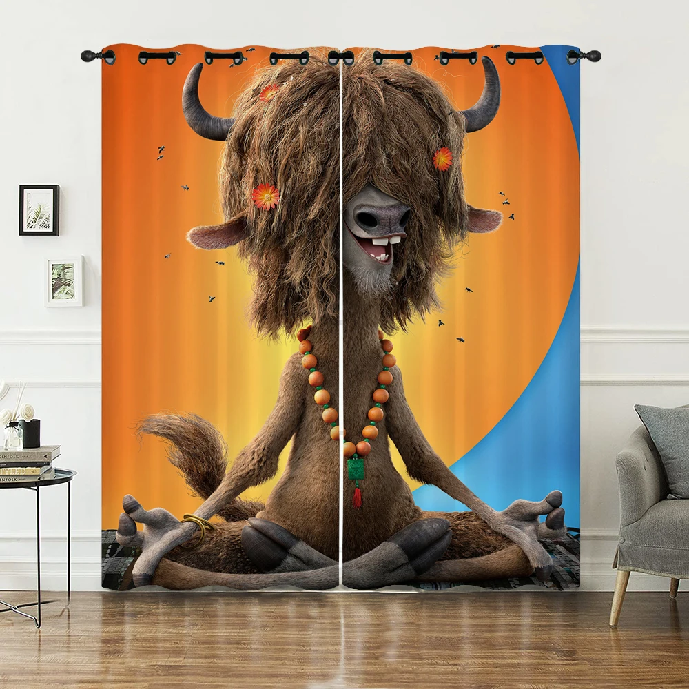 Hot sale custom printed shower curtain polyester cartoon Zootopia curtain