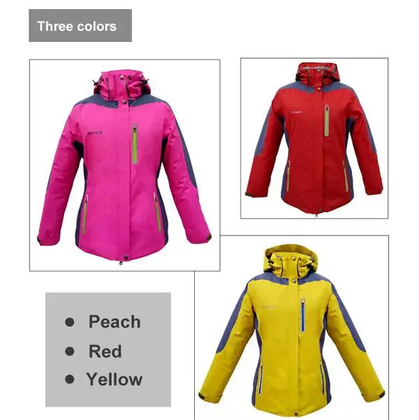 
Outdoor women usb infrared heated jacket of hoodie Ice Climbing Skiing Camping Yellow heating ladies jackets 