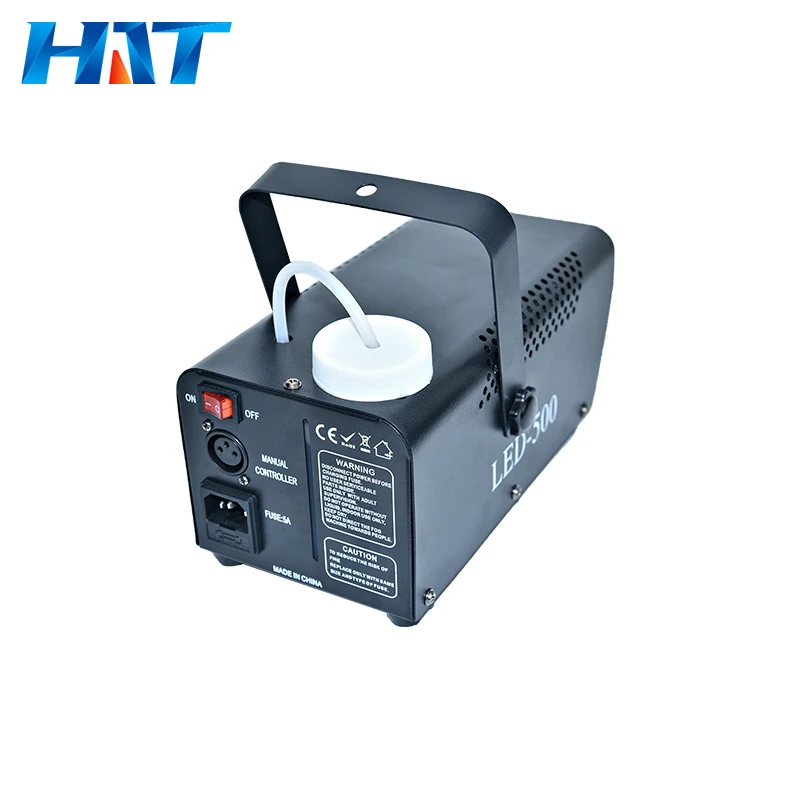 HAT 2024 New style best dmx wireless mini fogging machine 500w fog machine mi ni with led small
