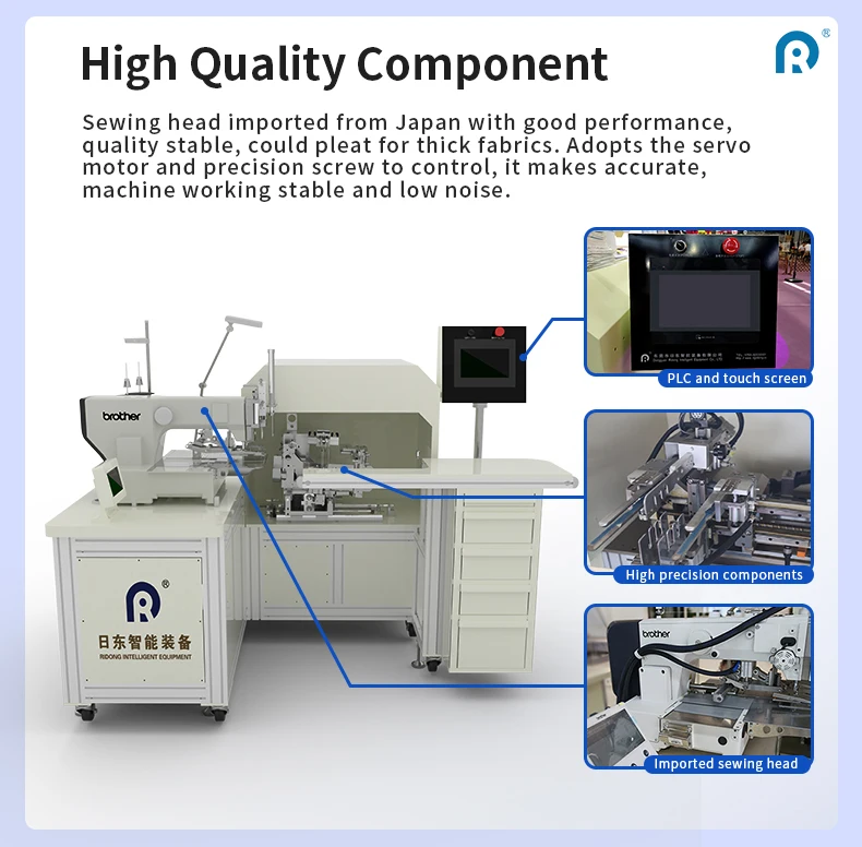 Hot selling new products factory price brother machine head electronically controlled fully automatic curtain pleating machine