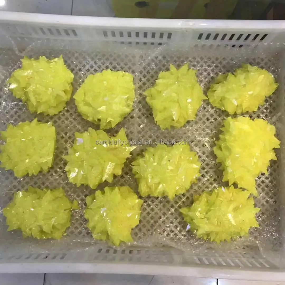 
Wholesale High Quality Natural Healing Stone Crystal Sulfur Sulphur Cluster Specimen for Decoration 