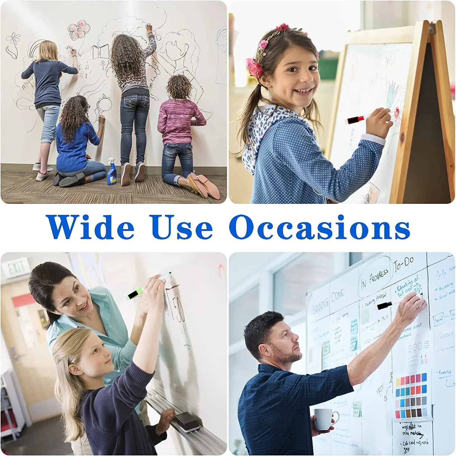 Wholesale Factory Price Dry Erase Multi-Colors Standard For Office School Magnetic Whiteboard Marker Pen