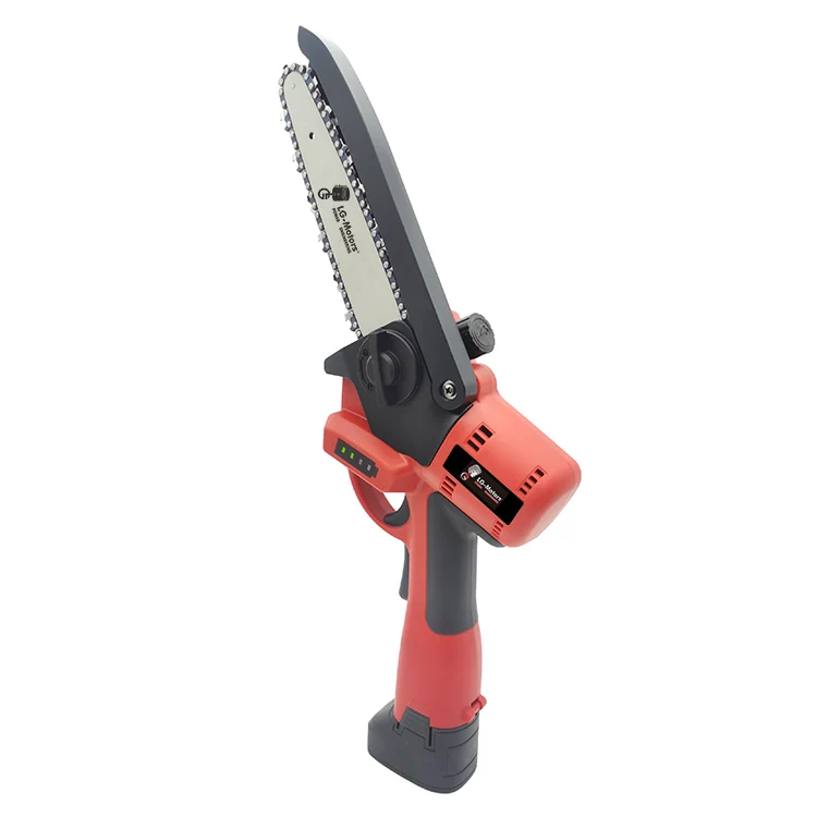 6inch Portable Handheld Electric Tree Wood Cutting Cordless Chain Saw Machine Mini Lithium Electric Chainsaw Battery