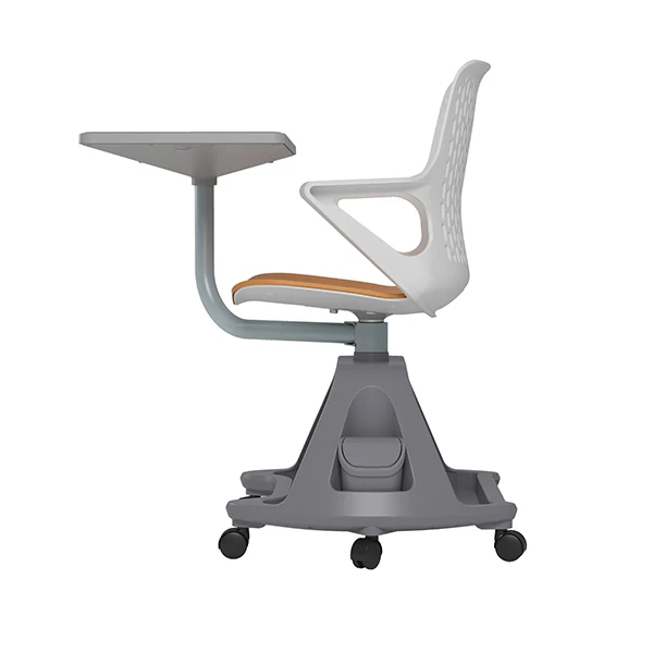 
New Design School University Chair Study Chair With Writing Pad Classroom Chairs With Wheel 