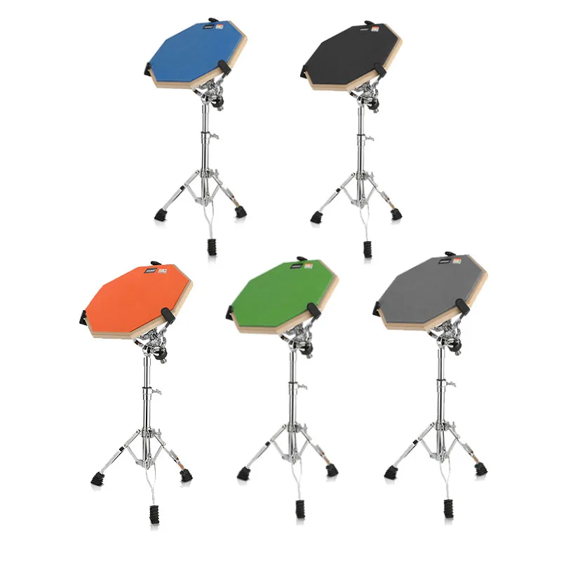 Оптовая продажа музыкальных инструментов 8/12 дюйма набор резиновых барабанных подушек с подставкой