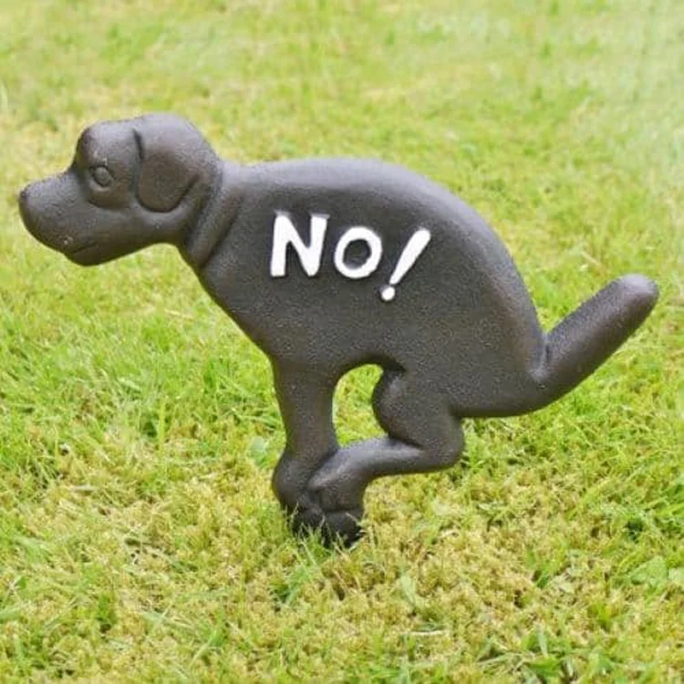 Customized Cast Iron Dog Sign China Hot Sales Flower Garden Stakes Decorative