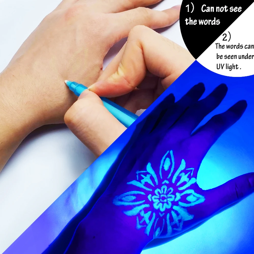 Security Spy With UV Light Magic Marker For Secret Message Writing Invisible Ink Pen