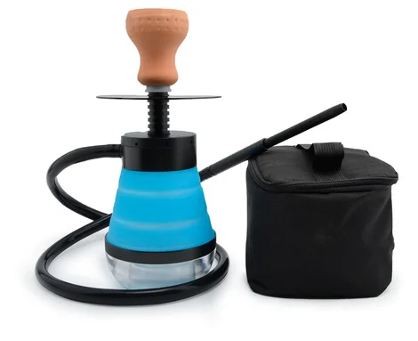 2022 Wholesale portable hookah with led lights hookah bag shisha hookah with Protective Bag Case  travel bag accessories