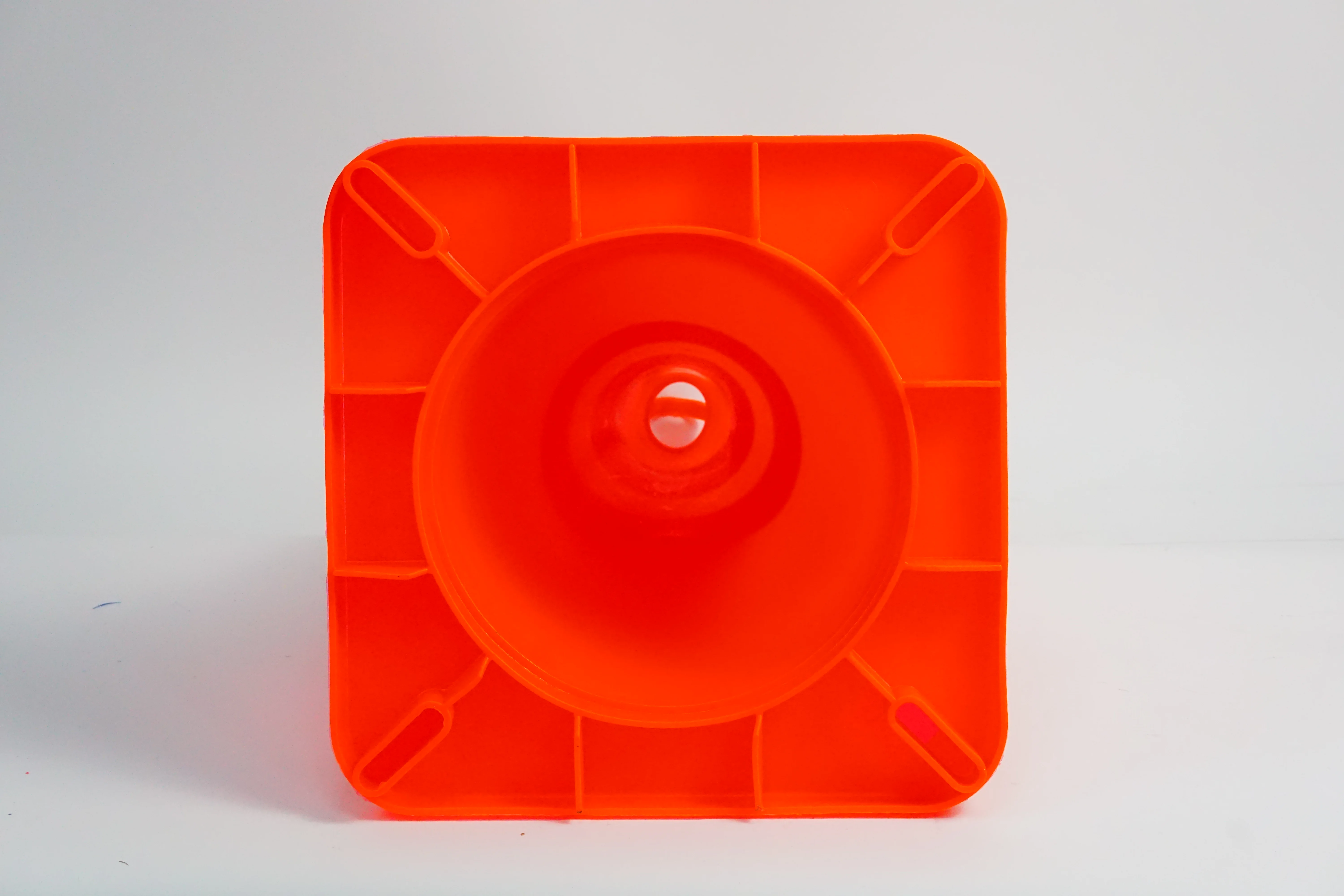 Flexible 700mm Orange PVC Lifting rings Signal Cone Foldable Road Safety Device