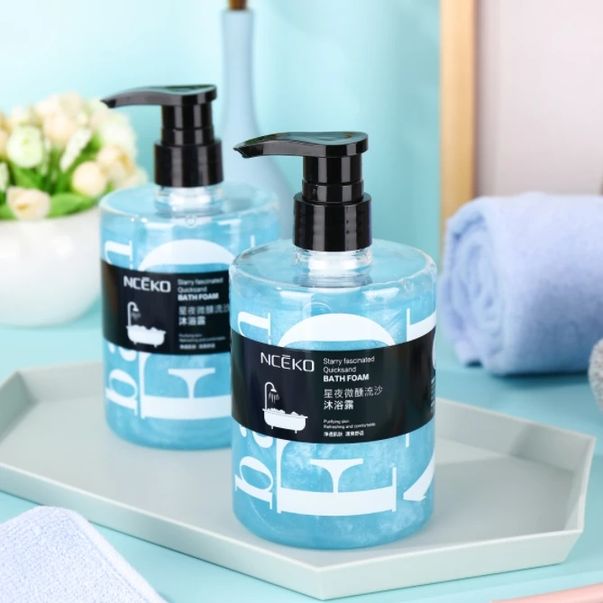 NCEKO Starry Fascinated Quicksand Bath Foam Purifying Refreshing Comfortable Shower Gel Gentle Silky Deep Cleansing Body Wash