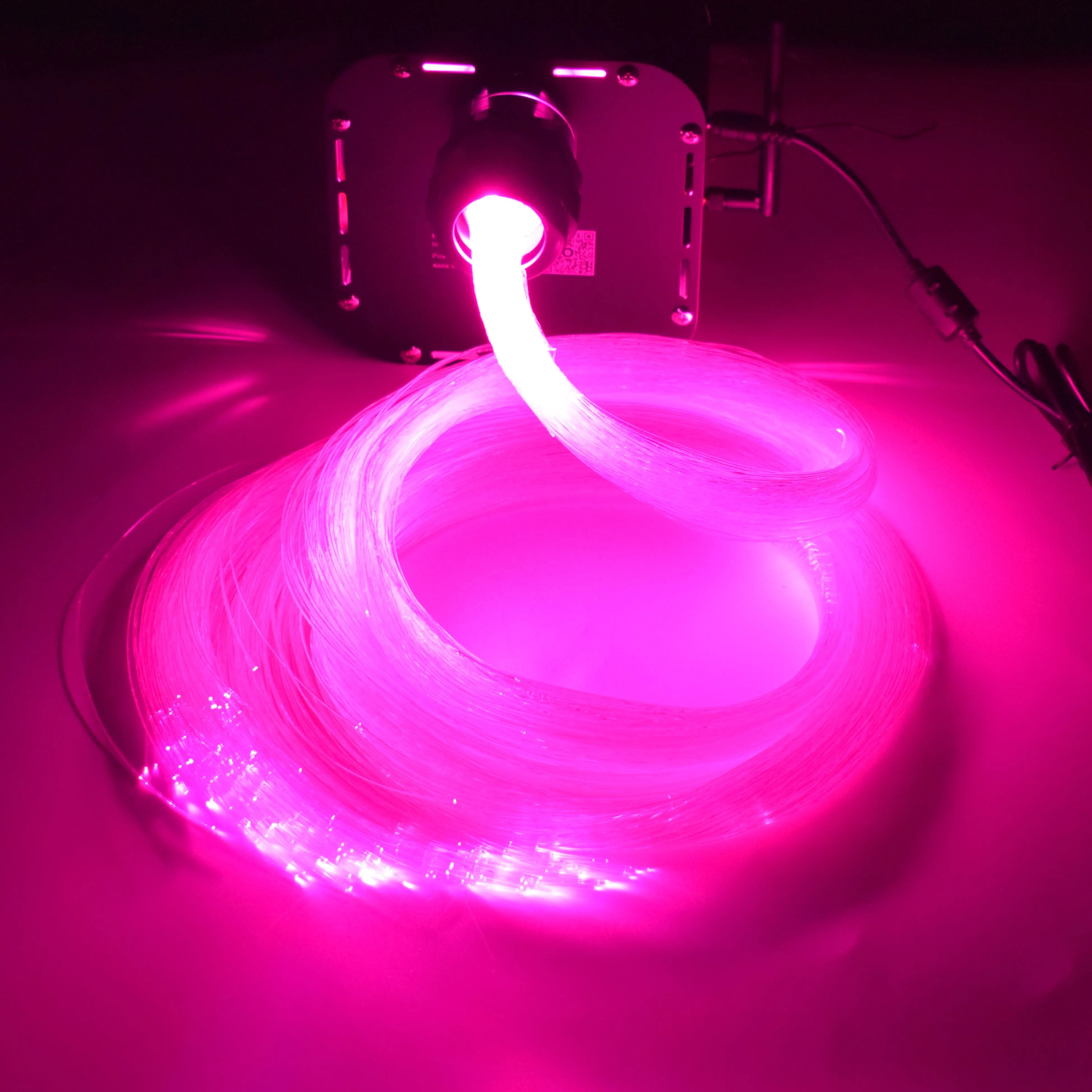 DMX512 LED Illuminator 50W RGB Full Color Twinkle Fiber Optic LED Light Engine For Ceiling Star Decoration