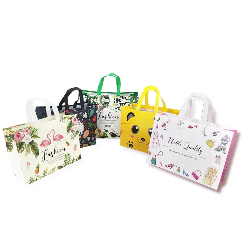 2021 Wholesale Custom Logo Personalized Cute Promotional Cheap Folding Recycled Polypropylene Non-woven Fabric Bags