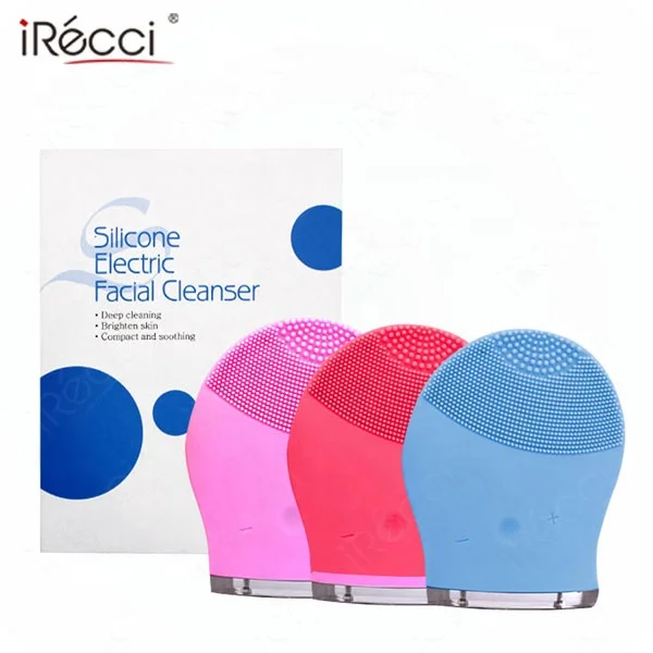 5 mode deep cleaning facial cleansing brush sonic silicone scrubber face cleaner electric silicon for skin care