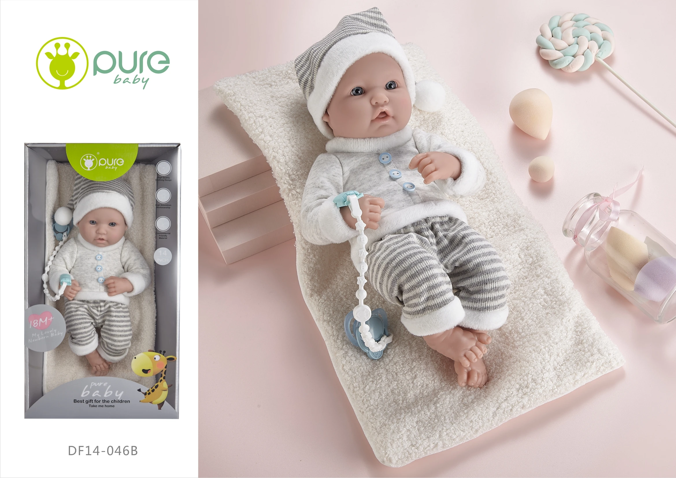 Customize China Manufacturers Realistic Silicone Full Body Reborn Doll Mold for Kids