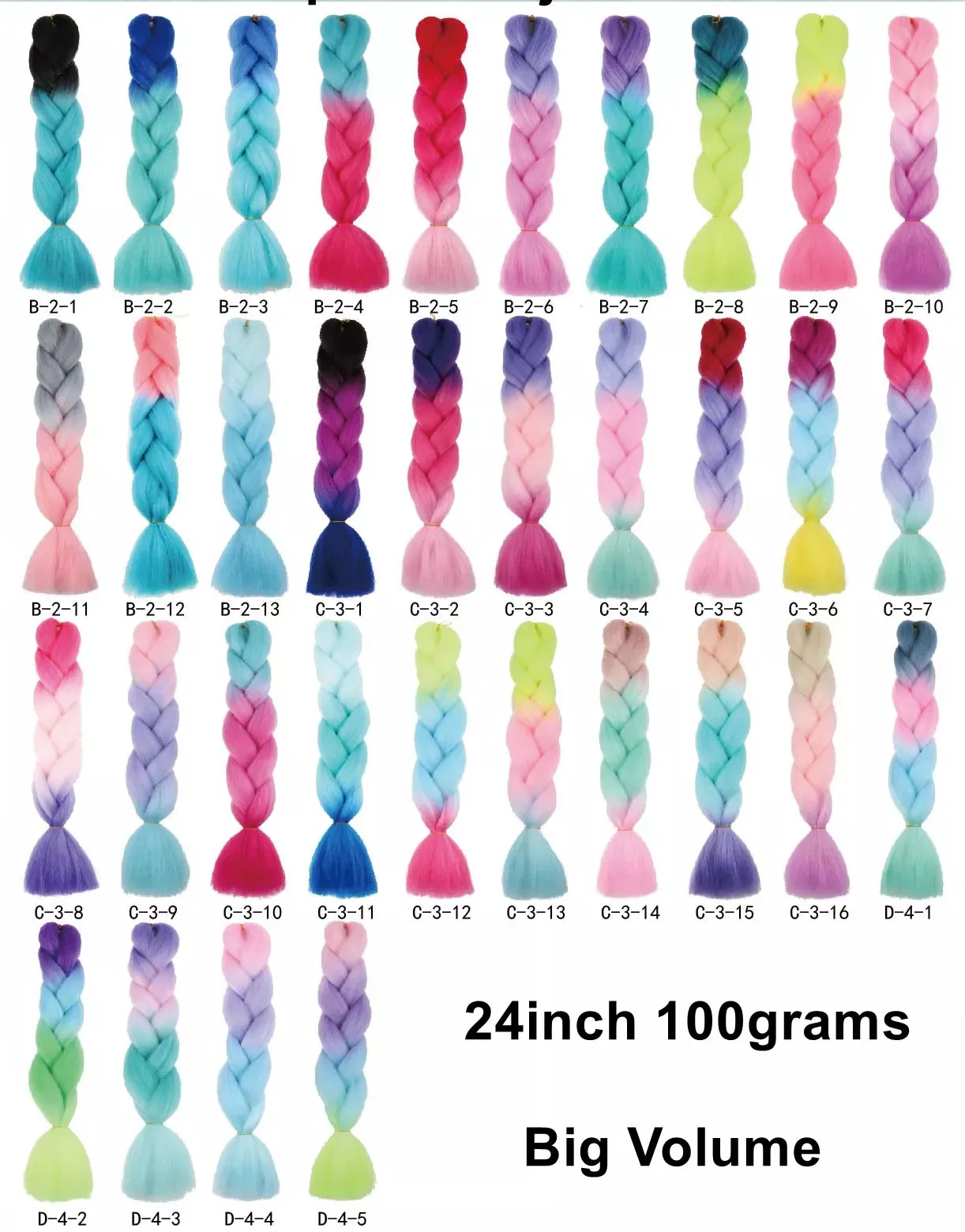 wholesale Free Sample braid Popular hair extension Expression products synthetic jumbo braiding Hair Extension