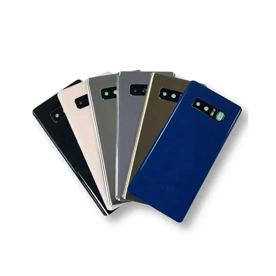 Для Samsung Galaxy Note 8 N950 N950F Задняя крышка батареи Note8 задняя дверь 3D стеклянная панель Корпус Чехол для замены клейкий