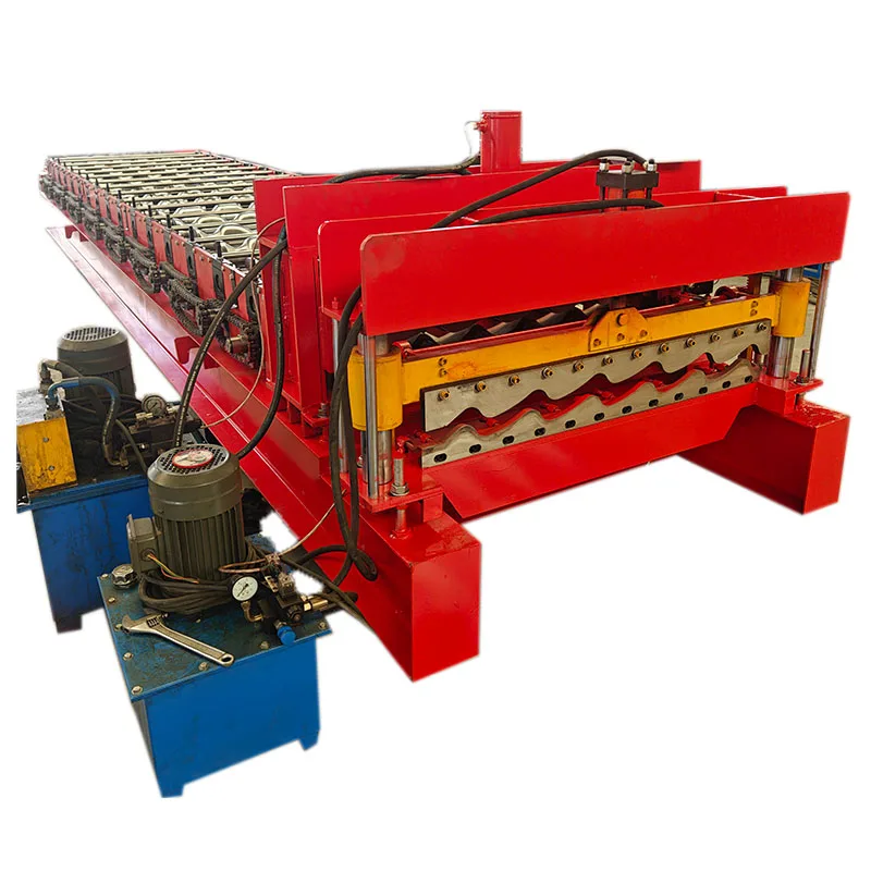 Automation Steel Construction Machinery Glazed Tile Roll Forming Machine for Building Material Shops