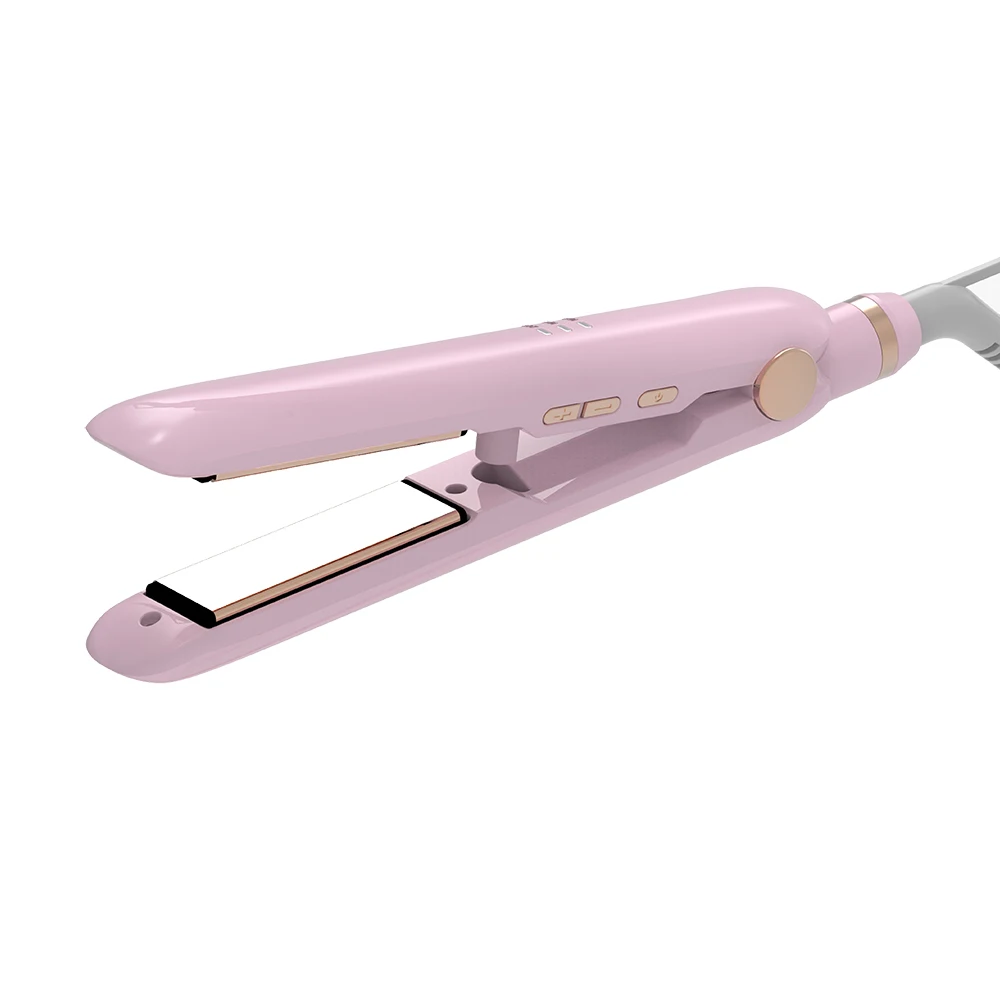 Portable flat iron 3D floating plate Hair Straightener 3 level temperature control straightening  iron