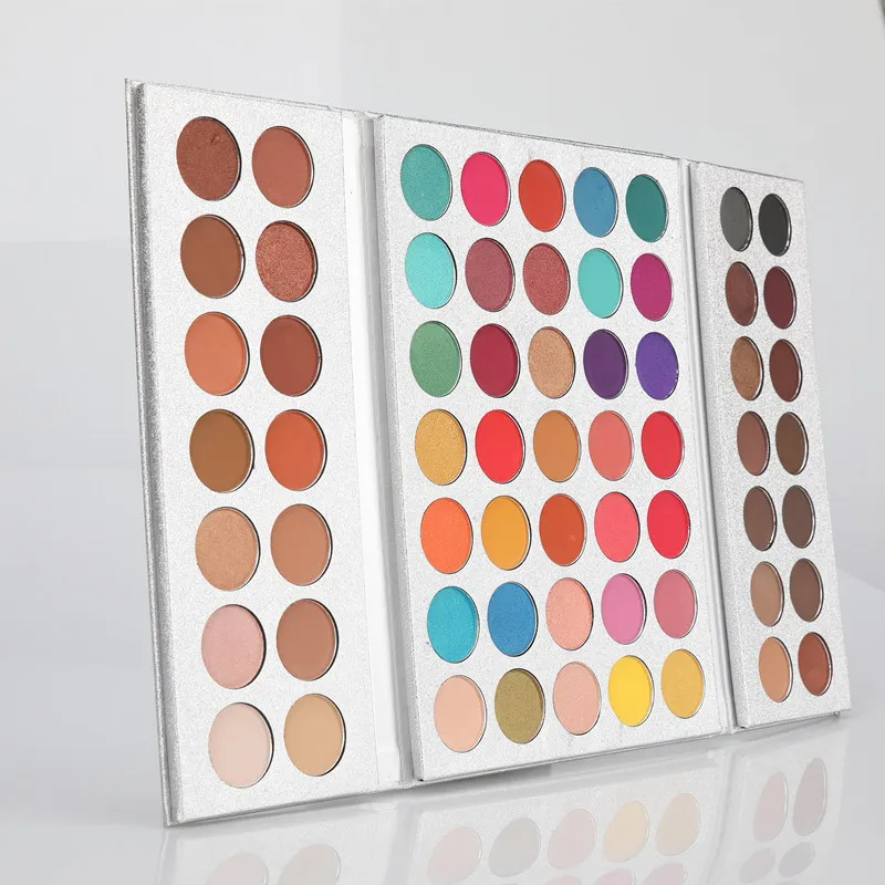 Палетка блестящих теней для век beauty glazed 63 Цвета индивидуальные тени блестящая пудра лучшая Корейская палитра