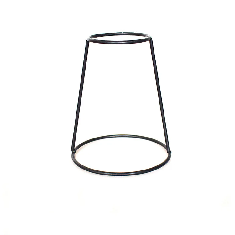 top seller high quality black iron wire pampas vase metal flower wire vase for home decoration