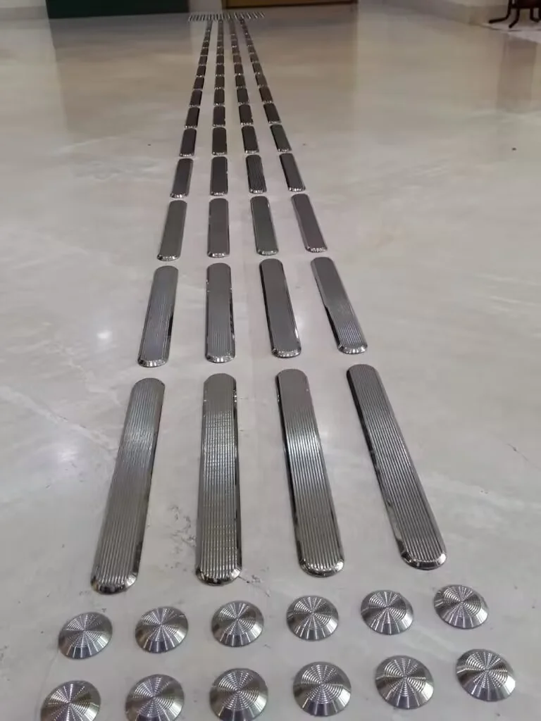 Stainless Steel Tactile Indicator Studs Strips Paving Tiles Warning Indicators For Blinds guiding
