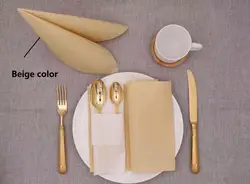 Decorative Large Custom Printed Airlaid Paper Dinner Napkins