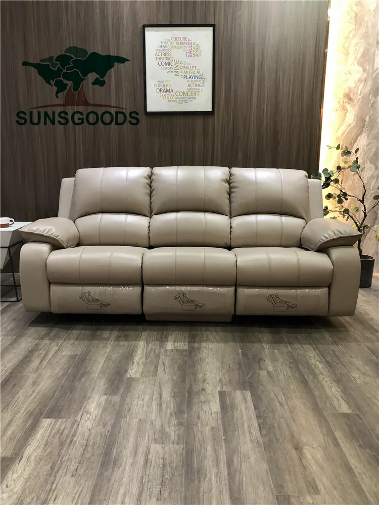 SUNSGOODS high quality premium luxury sofas living room furniture lounge sofa sets Italian modern leather sofa set furniture