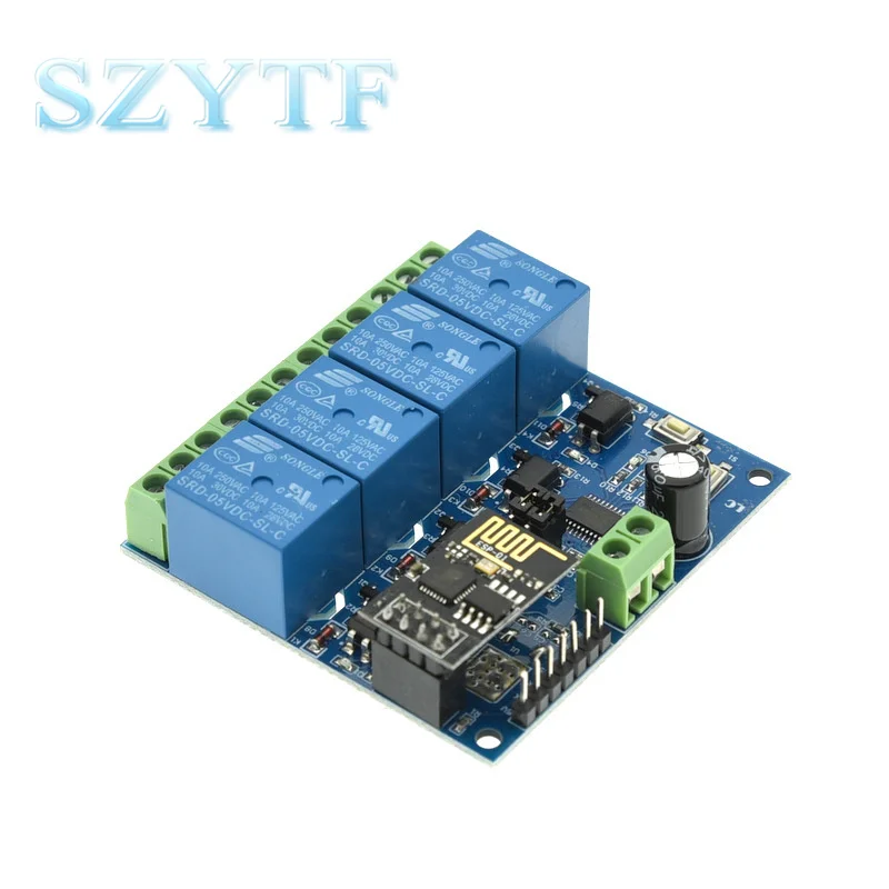 ESP8266 ESP-01 5V  4 Way WiFi Relay Module Things Smart Home Remote Control Switch ESP01 WIFI Wireless Module Phone APP