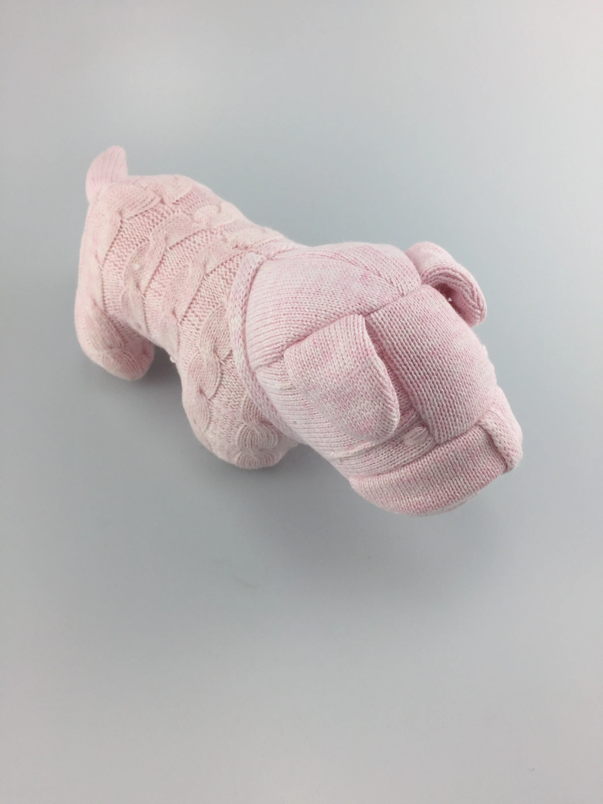 
Wholesales cute Knitted Doggy Soft Toy handmade baby crochet organic cotton toys For Toddlers knit plush toys 