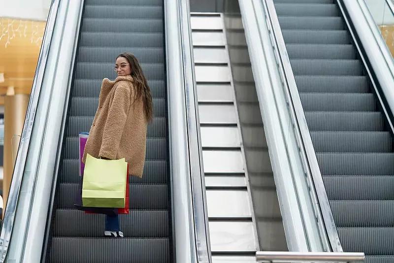 VVVF Escalator With Energy Saver For Shopping Mall, Commercial Escalator