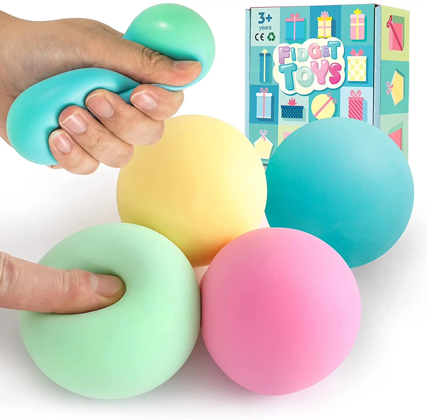 Hot sale non-toxic tpr color changing gel stress ball sensory stress releasing toys