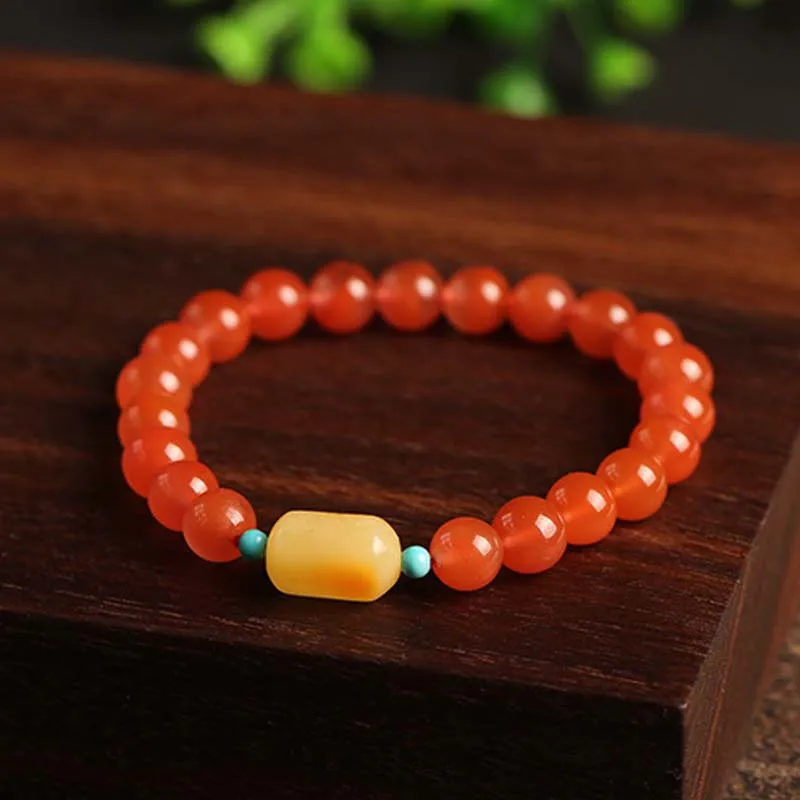 High Quality Natural Beeswax Gold Plated Jewelry Factory Wholesale Hot Selling Polished Bracelet Fashion Accessory Simple Design