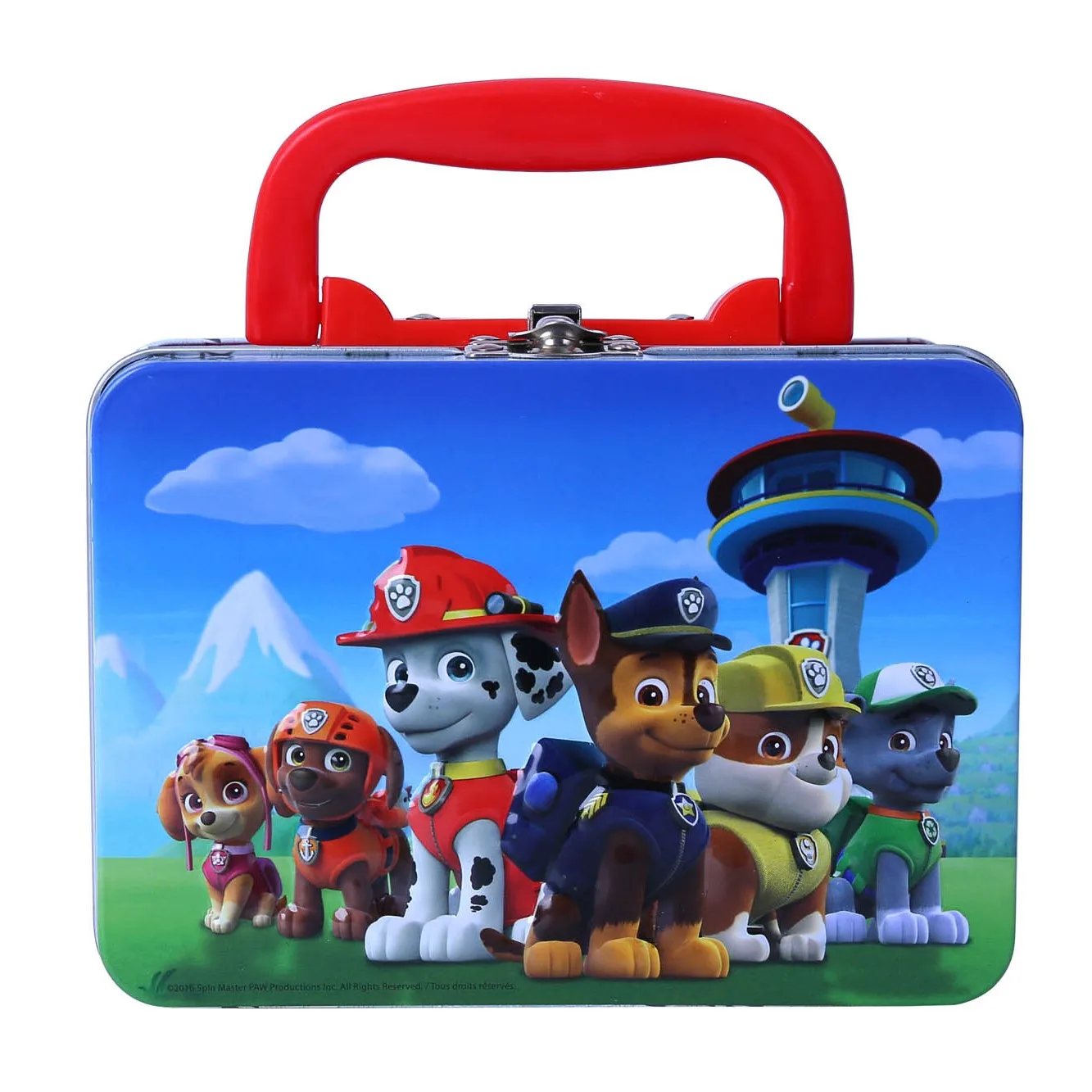 custom kids tin lunch box with handle handle box metal tin box