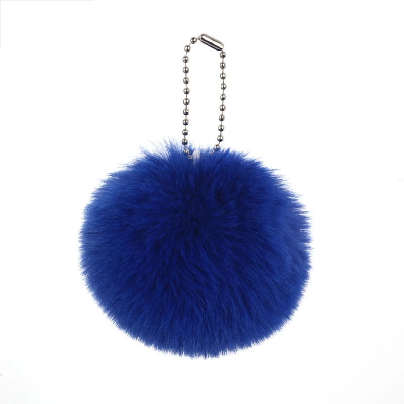 keychain fur pompom