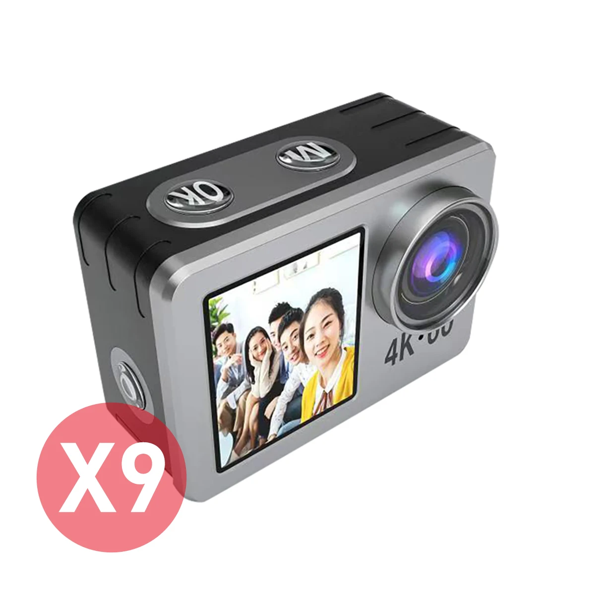  2 0 дюймов 20MP 60FPS 4K водонепроницаемая Спортивная камера Сенсорный контакт мини открытый 4X с переменным фокусным расстоянием 10 м подводный