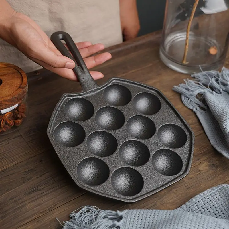 Wholesale portable high quality Non-Stick Takoyaki Pans Cooking Baking Cake Tool for Octopus Balls Aebleskivers Pancake